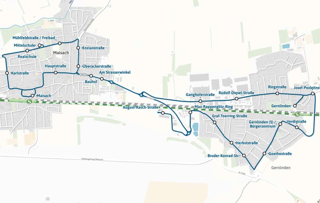 Tech-Hub Gernlinden Fahrplan